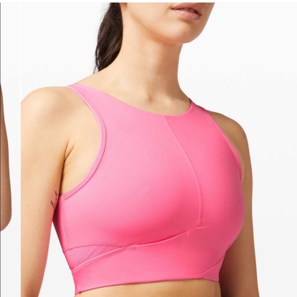 Lululemon Final Mile Crop Tank Top Pink Size 4